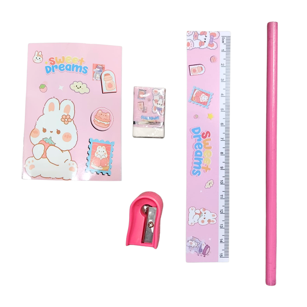 Cartoon Theme Stationery Set {Random Color} - 20495