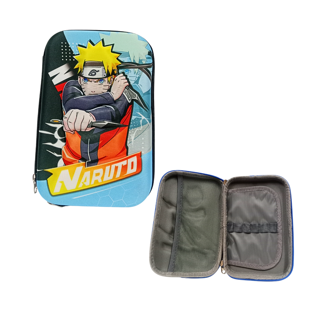 New Kids Designer Cute Premium Stylish Multipurpose Naruto Pencil Box Pencil Case Large Capacity Hardtop Eva Pouch Organizer For Girls And Boys - 188923