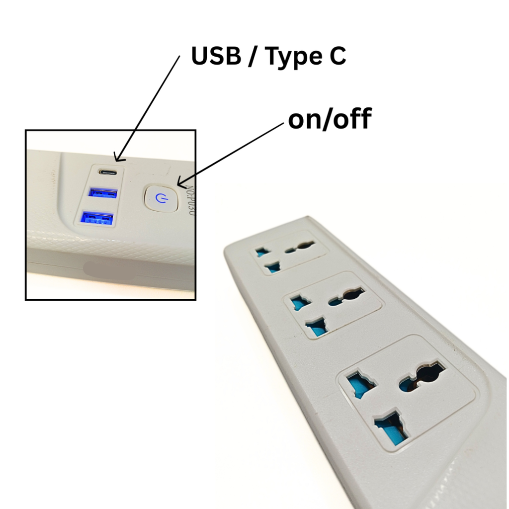 GKK Multi Extension Socket 250V {3 plug} - 10427