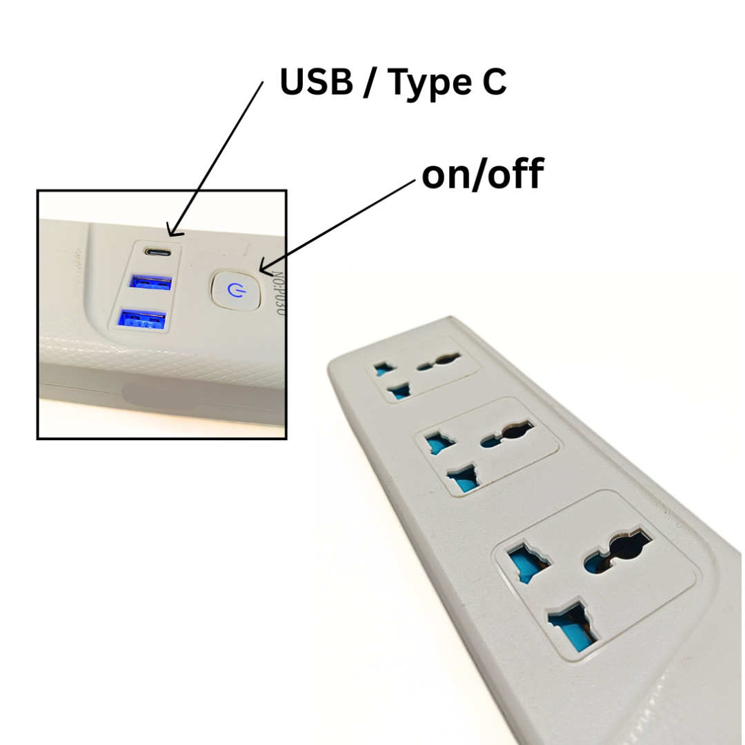 GKK Multi Extension Socket 250V {3 plug} - 10427