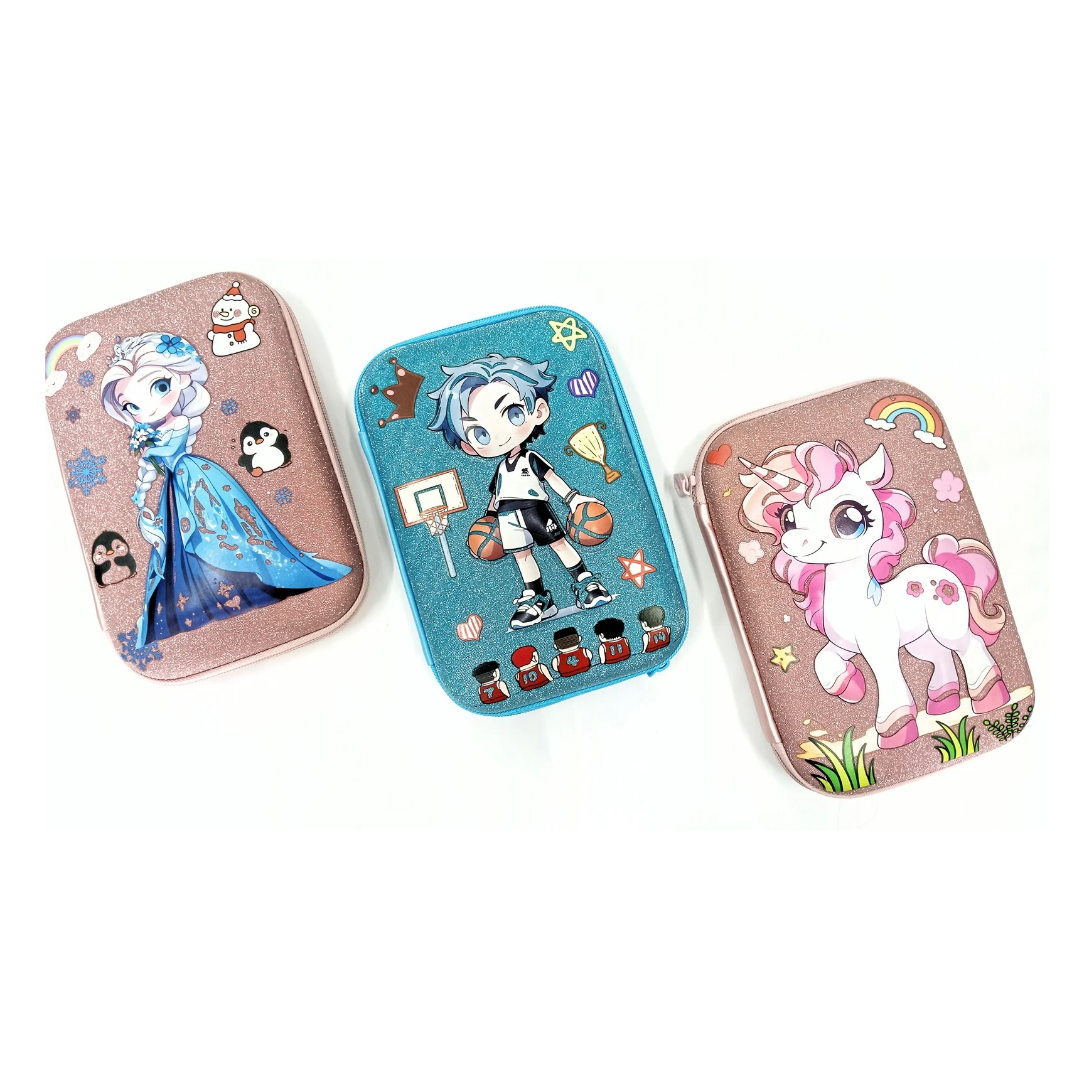 Glitter Pencil Case with Compartments, Pencil Pouch for Kids, School Supply Organizer Pencil Box for Students - 20100