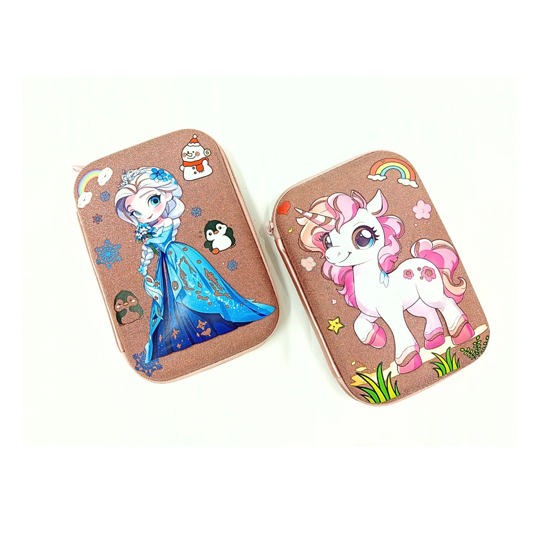 Glitter Pencil Case with Compartments, Pencil Pouch for Kids, School Supply Organizer Pencil Box for Students - 20100
