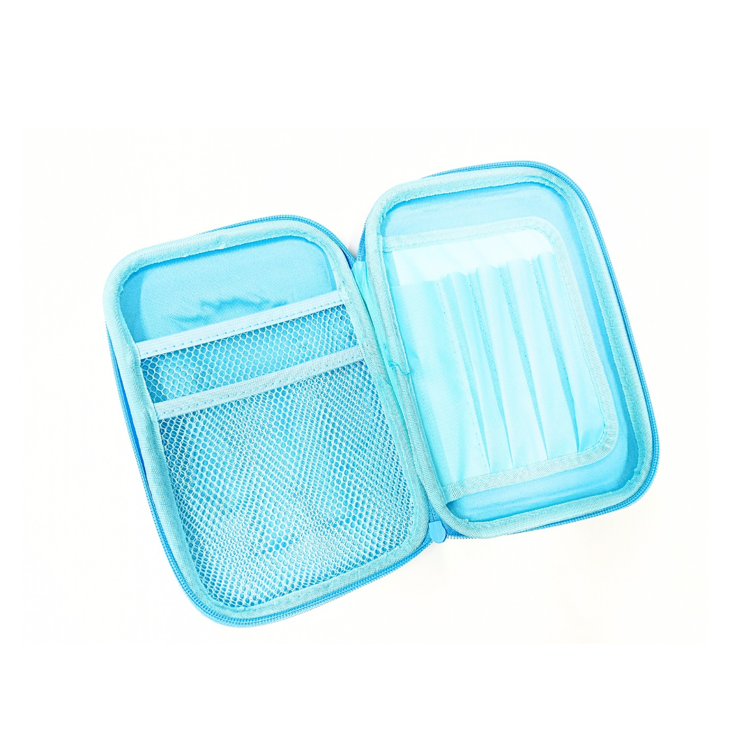 Glitter Pencil Case with Compartments, Pencil Pouch for Kids, School Supply Organizer Pencil Box for Students - 20100