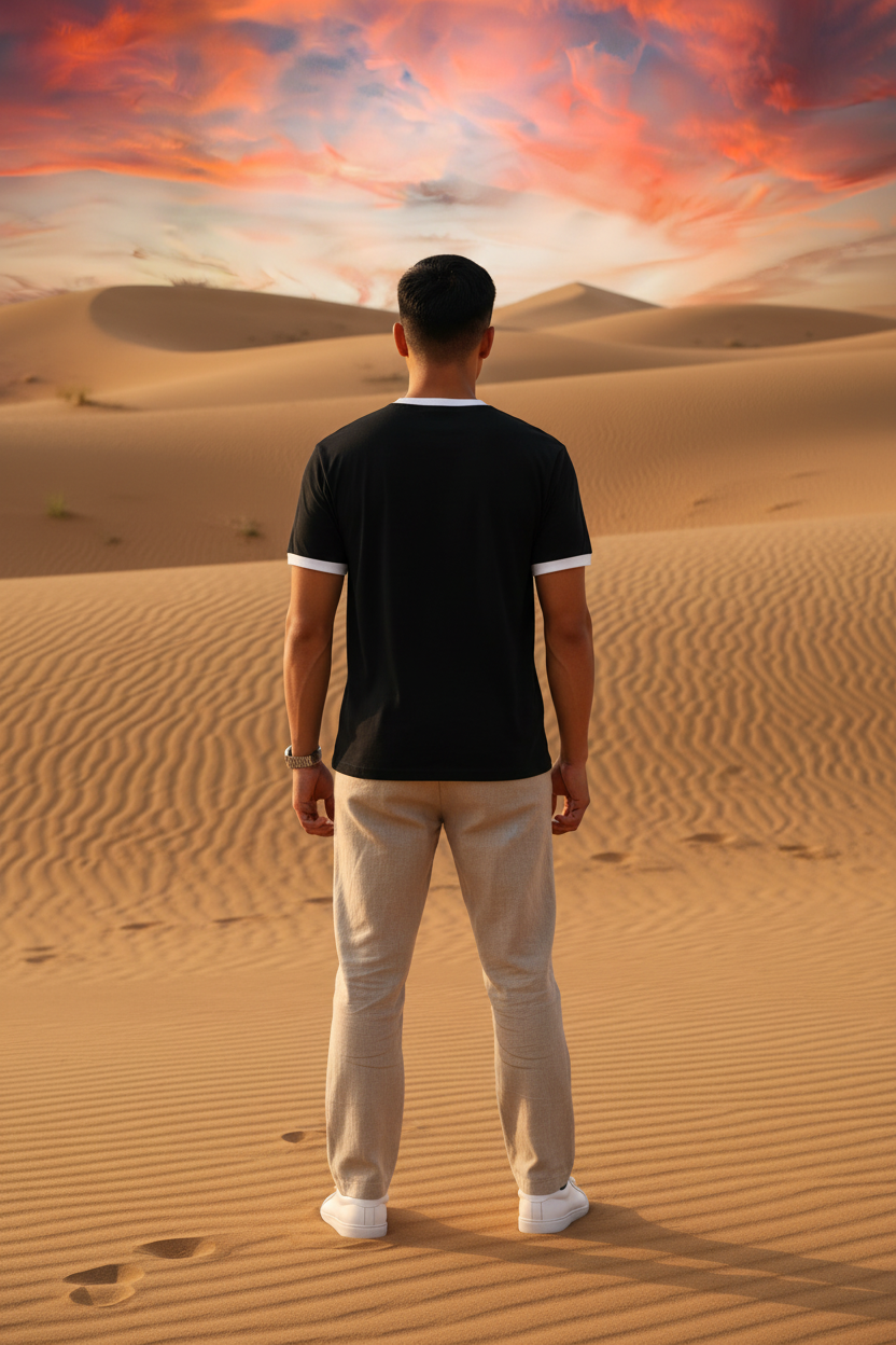 Ringer Tee – Desert