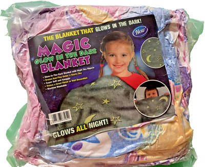 Glow in The Dark Blanket - Random Design Throw Blanket Birthday Gift {Multicolor} - 20196