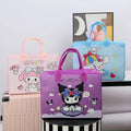 Cartoon Character Canvas Tote Bag – Cute Aesthetic Handbag for KIds, Girls {Random Design} - 20951