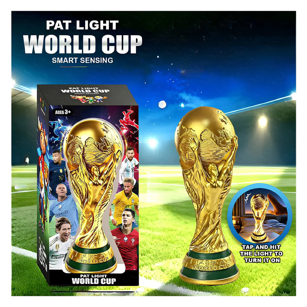 198-2 Football Trophy Lamp for Winners | Football Champion Trophy Eco-Friendly PLA Material, Biodegradable Soccer Trophy for Tournament, League & Championship Awards